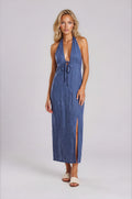 Keten Halter Elbise
